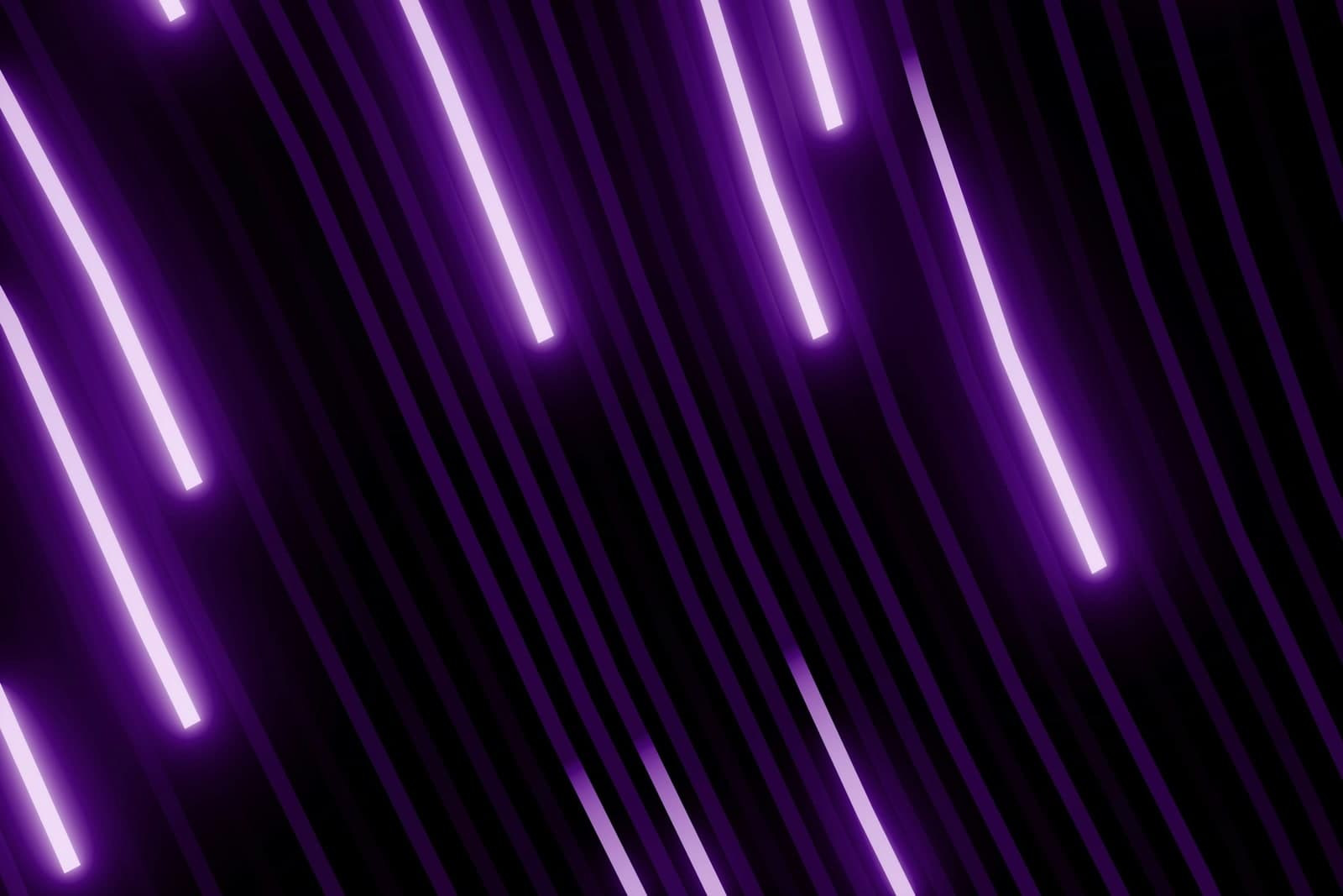 Abstract purple technology lines representing cyber and information governance.
